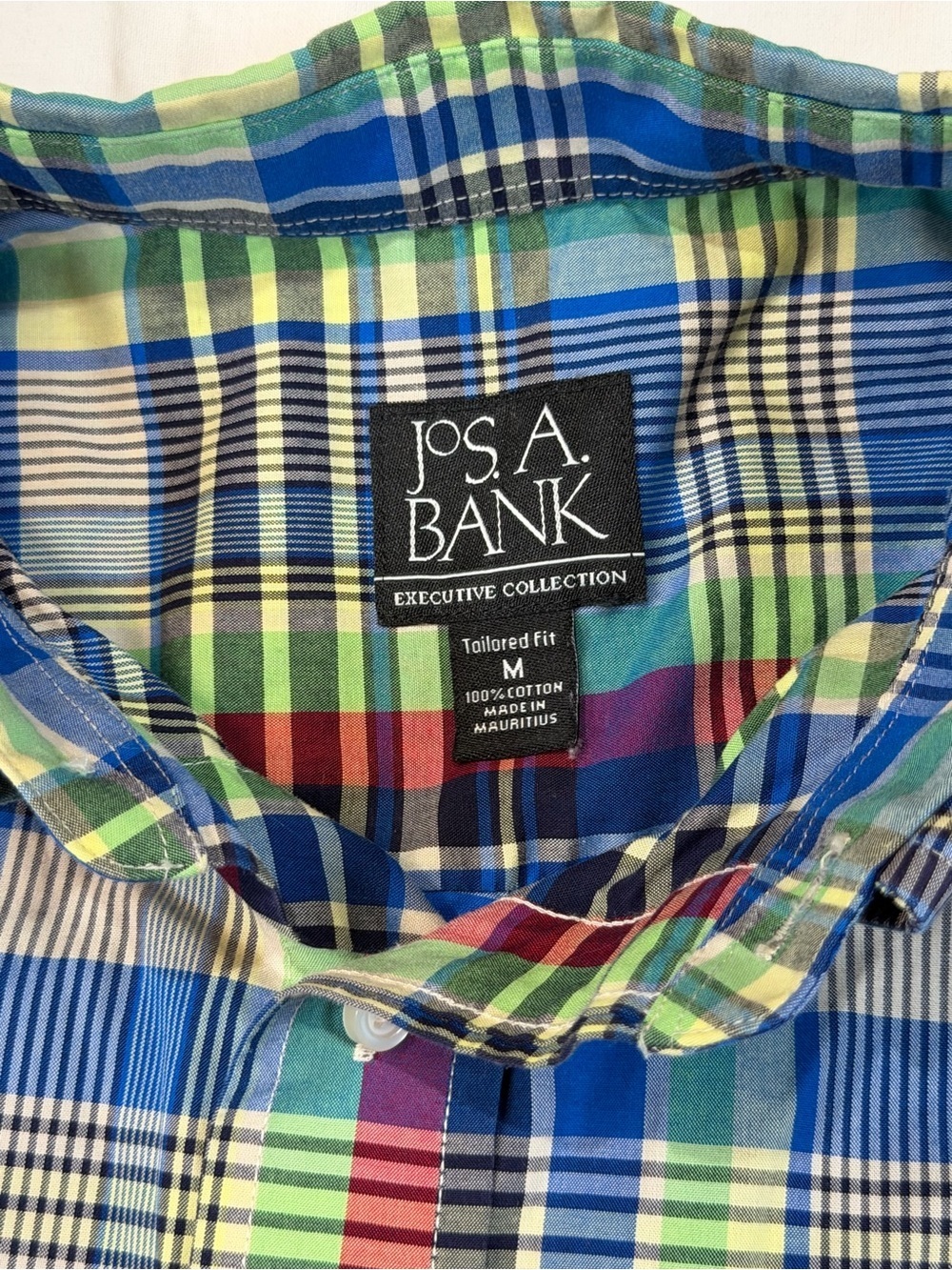 Jos. A. Bank Multicolor Plaid Button-Down Shirt executive collection - Picture 3 of 5